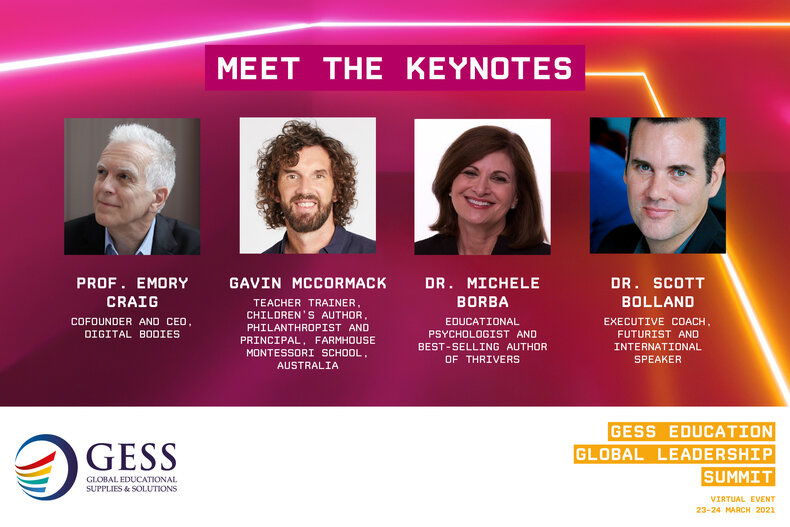 Keynote speakers confirmed for GESS Education Global Leadership Summit