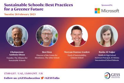 GESS Talks Webinar 14 - Sustainable Schools: Best Practices for a Greener Future